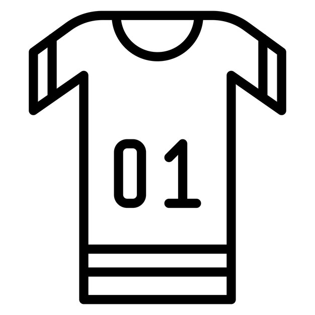 Imagen vectorial del icono de la camiseta de rugby Se puede usar para el rugby