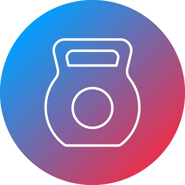 Imagen vectorial del icono de la campana de agua Se puede usar para Pilates