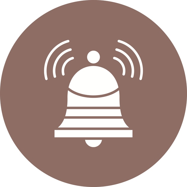 Imagen vectorial del icono de la campana de alarma Se puede utilizar para los servicios de emergencia