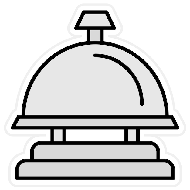 Imagen vectorial del icono de la campana Se puede usar para viajes