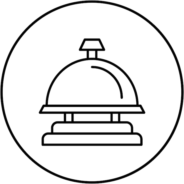 Imagen vectorial del icono de la campana Se puede usar para viajes