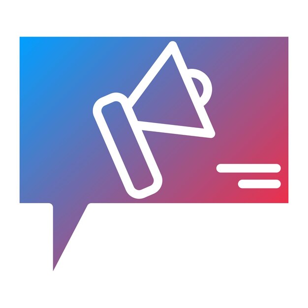 Imagen vectorial del icono de la campaña Se puede utilizar para la Agencia de Relaciones Públicas