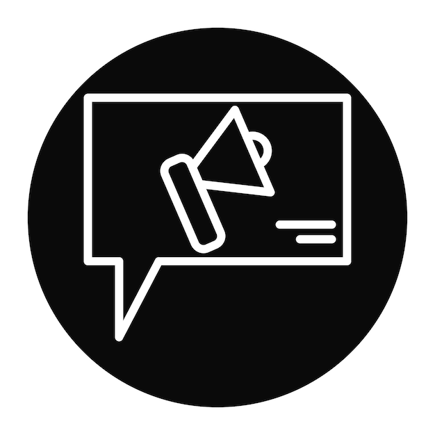 Imagen vectorial del icono de la campaña Se puede utilizar para la Agencia de Relaciones Públicas
