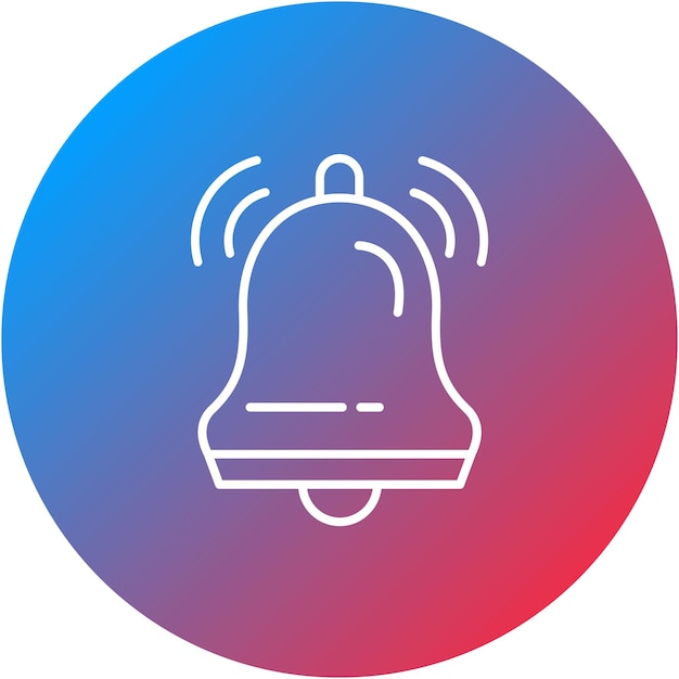 Imagen vectorial del icono de la campana Se puede utilizar para la interfaz de usuario