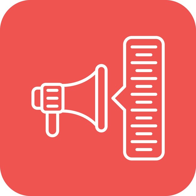 Imagen vectorial del icono de la campaña Se puede utilizar para el marketing de influencers