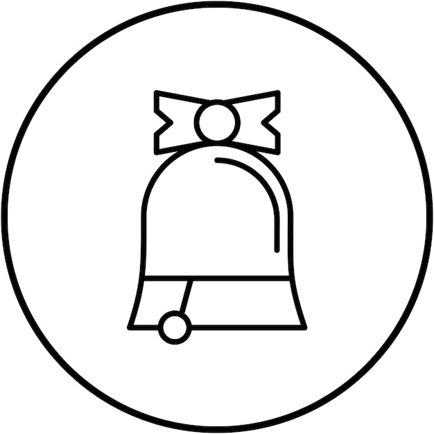 La imagen vectorial del icono de las campanas se puede utilizar para el invierno