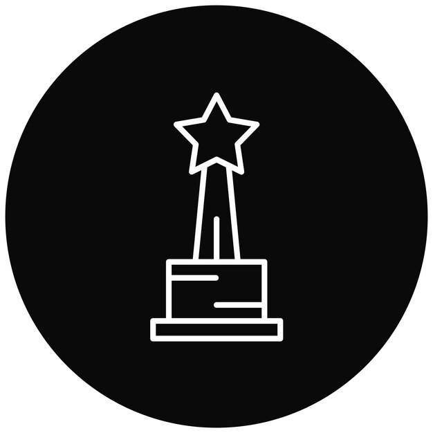 Imagen vectorial del icono del campeón Se puede usar para el fútbol