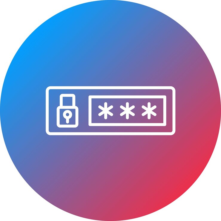 Vector imagen vectorial del icono del campo de contraseña se puede utilizar para la red y el intercambio de datos
