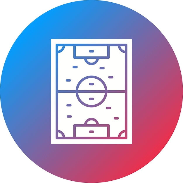 Imagen vectorial de icono de campo de fútbol puede usarse para City Elements