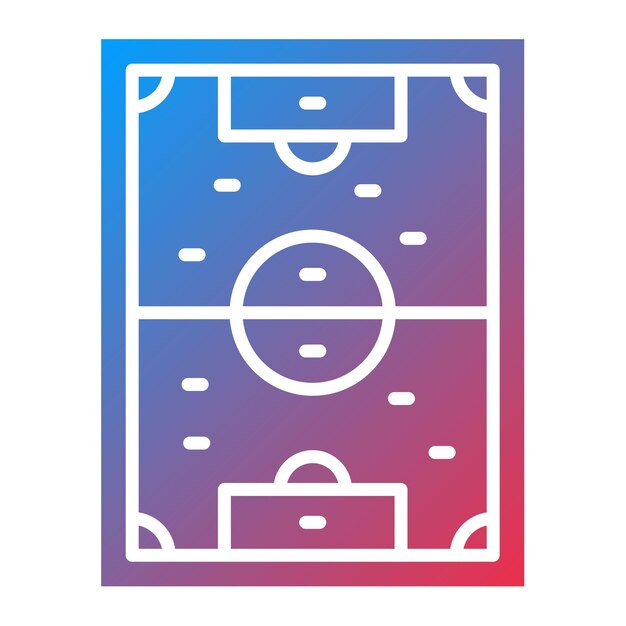 Imagen vectorial de icono de campo de fútbol puede usarse para City Elements