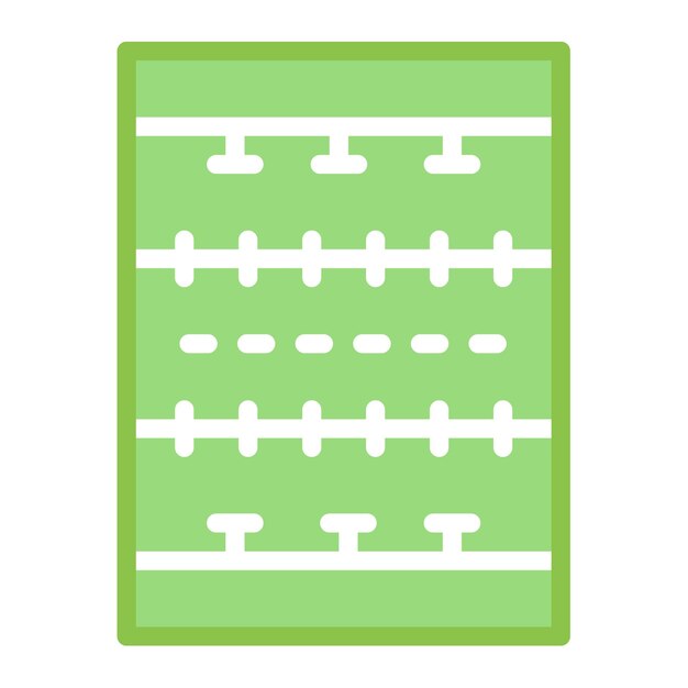 Imagen vectorial del icono del campo de rugby Se puede usar para el rugby
