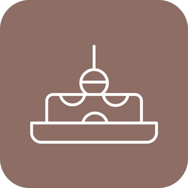 Imagen vectorial del icono del canapé Se puede utilizar para catering