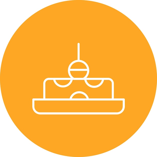 Imagen vectorial del icono del canapé Se puede utilizar para catering