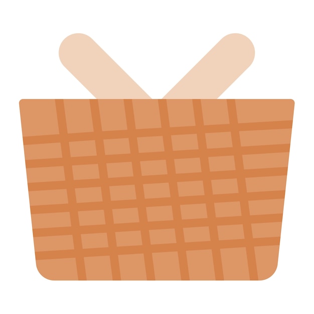 Imagen vectorial del icono de la canasta Se puede usar para el Carnaval