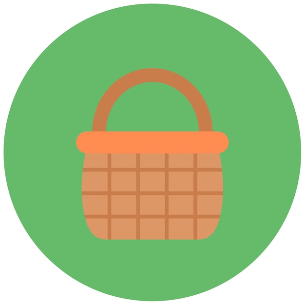 Imagen vectorial del icono de la canasta Se puede usar para Cyber Monday