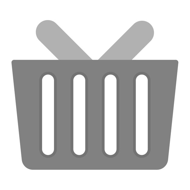 Imagen vectorial del icono de la canasta Se puede usar para la lavandería