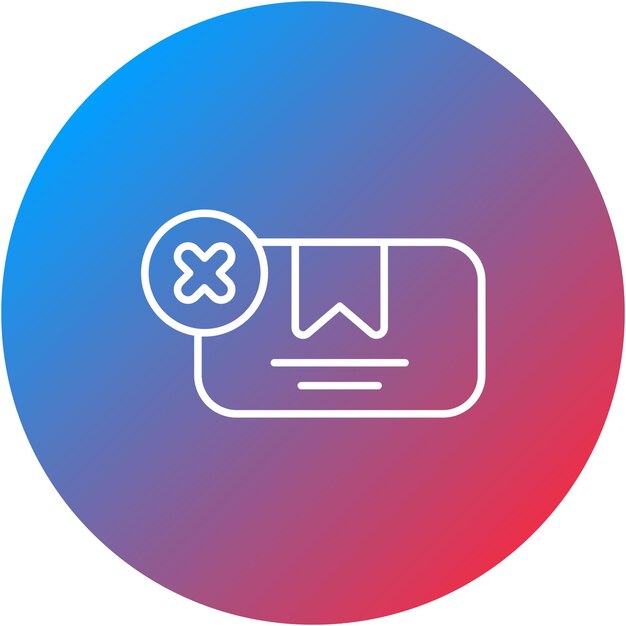 Imagen vectorial del icono de cancelación Puede utilizarse para la tienda web