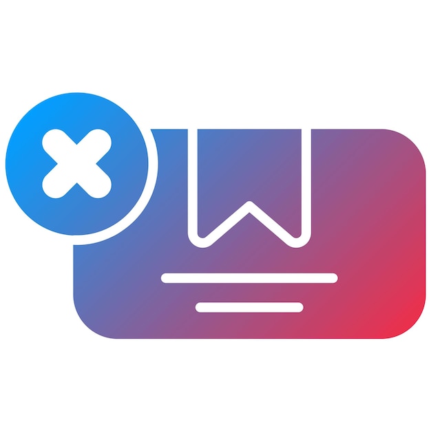 Imagen vectorial del icono de cancelación Puede utilizarse para la tienda web