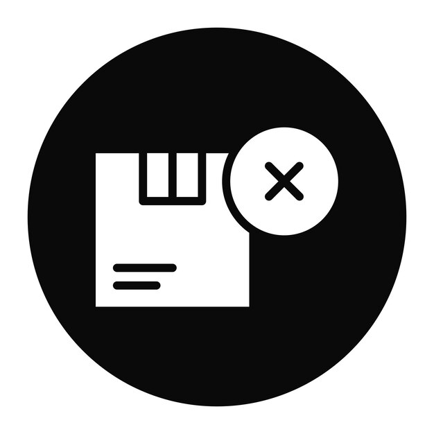 Imagen vectorial del icono de cancelación Puede utilizarse para la tienda web