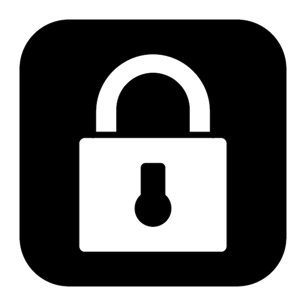 Imagen vectorial del icono del candado Se puede utilizar para la seguridad de la información
