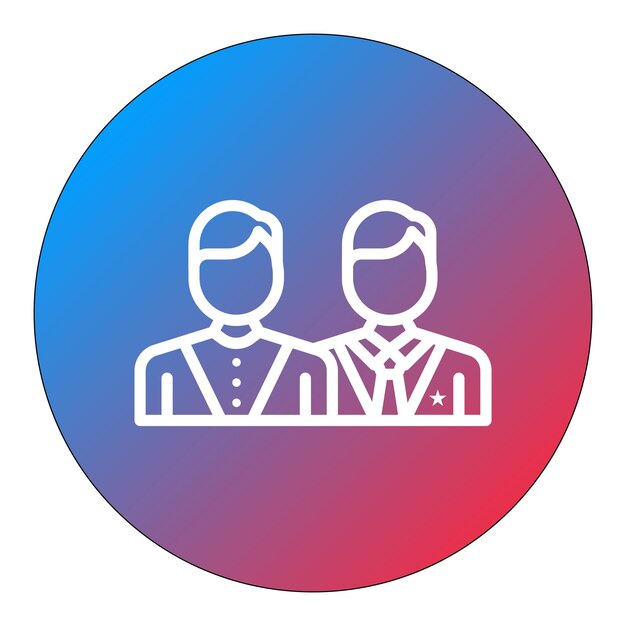 Imagen vectorial del icono del candidato Se puede utilizar para la política