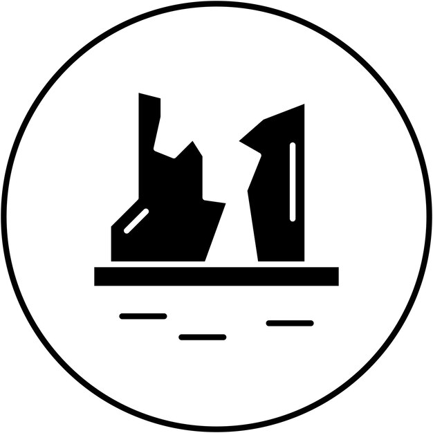 La imagen vectorial del icono del cañón se puede usar para Wild West