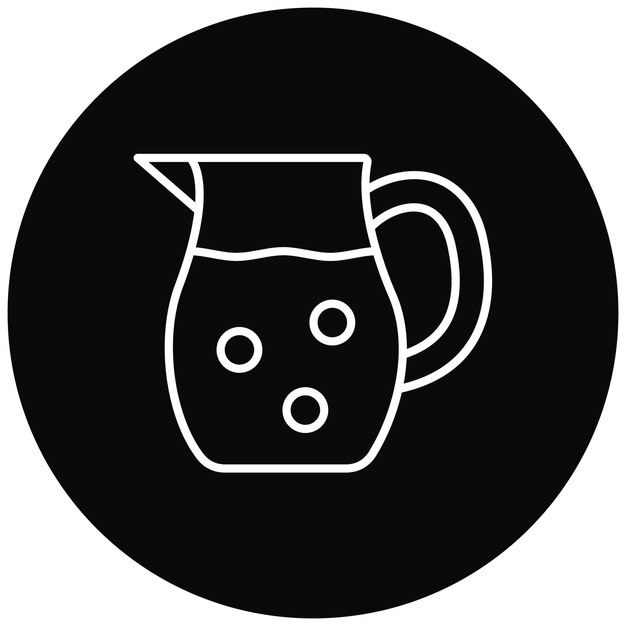 Imagen vectorial del icono del cántaro Se puede usar para artículos para el hogar
