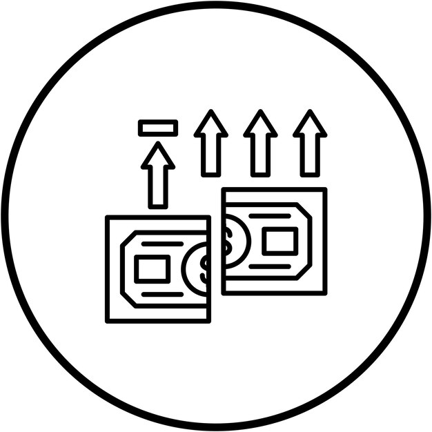 Imagen vectorial del icono de la cantidad máxima de transacción Se puede utilizar para los servicios de dinero en línea