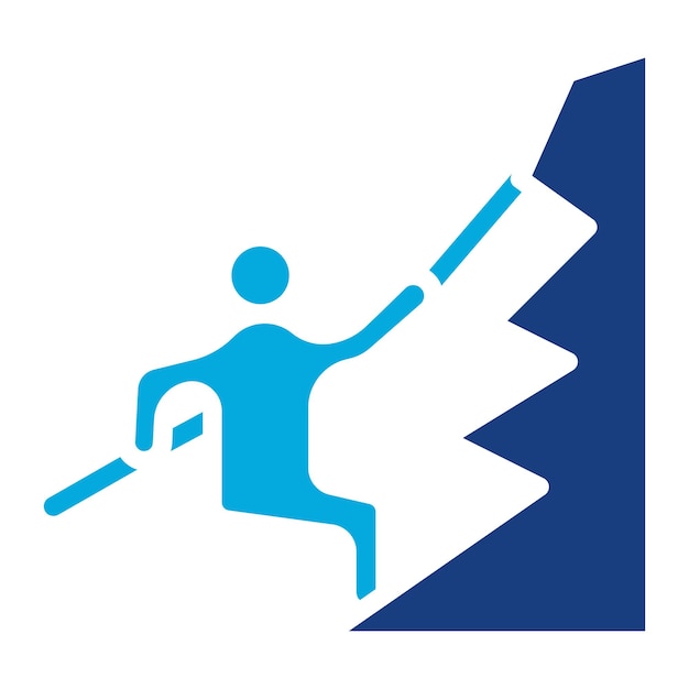 Imagen vectorial del icono de Canyoneering Se puede usar para Aventura