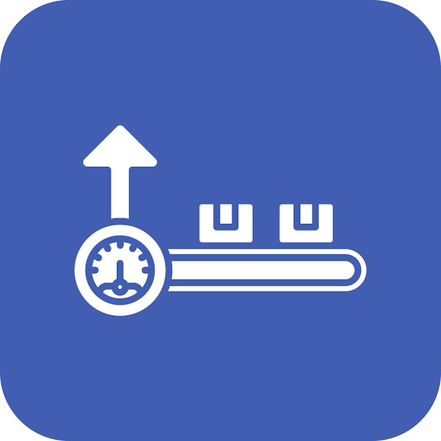 Imagen vectorial del icono de capacidad Se puede utilizar para Factory
