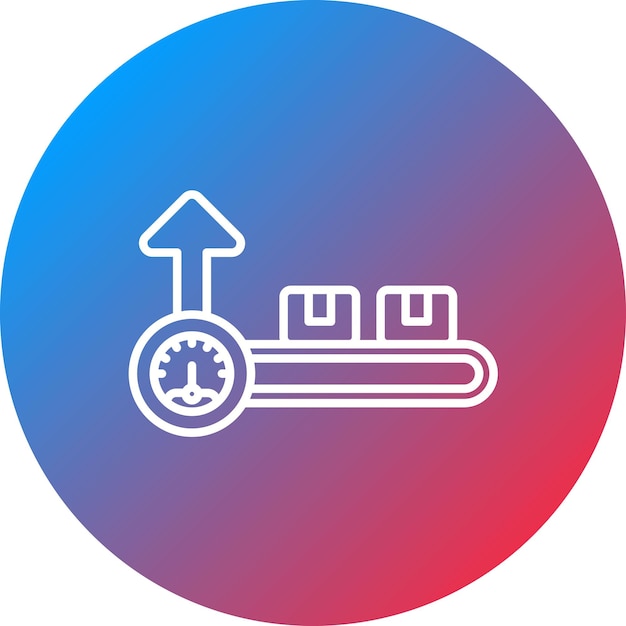 Imagen vectorial del icono de capacidad Se puede utilizar para Factory