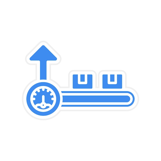 Imagen vectorial del icono de capacidad Se puede utilizar para Factory