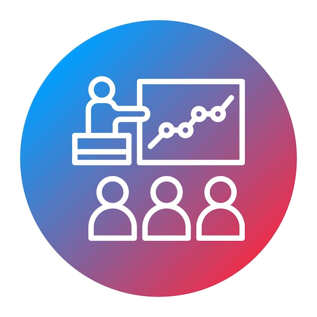 Imagen vectorial del icono de capacitación y desarrollo Se puede utilizar para el rendimiento empresarial