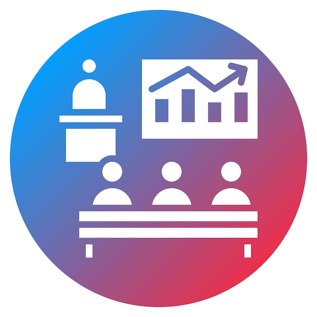 Imagen vectorial del icono de capacitación Se puede utilizar para la incorporación empresarial