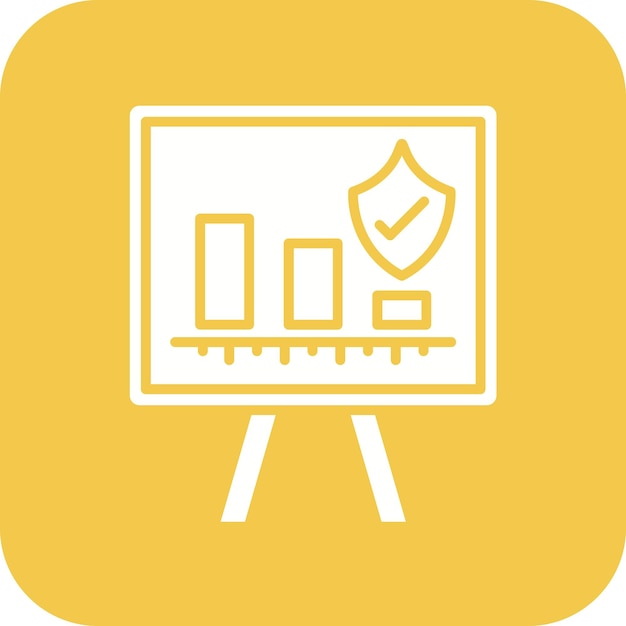 Imagen vectorial del icono de capacitación de seguridad Se puede utilizar para capacitación empresarial