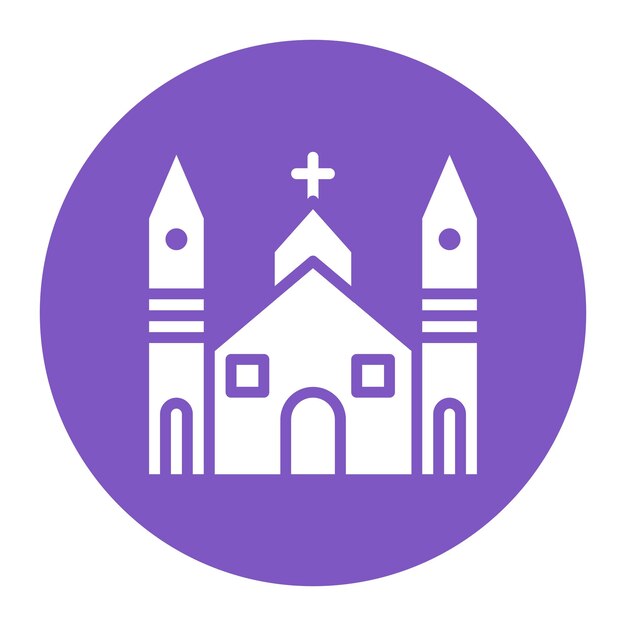 Imagen vectorial del icono de la Capilla Sixtina Puede utilizarse para Italia