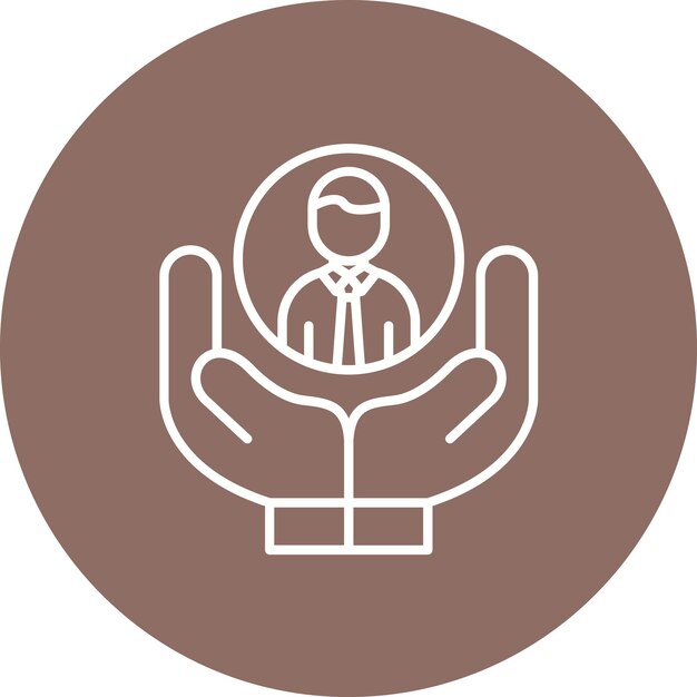 Imagen vectorial del icono de capital humano Se puede utilizar para Recursos Humanos