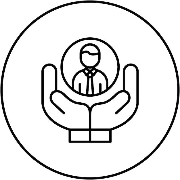 Imagen vectorial del icono de capital humano Se puede utilizar para Recursos Humanos