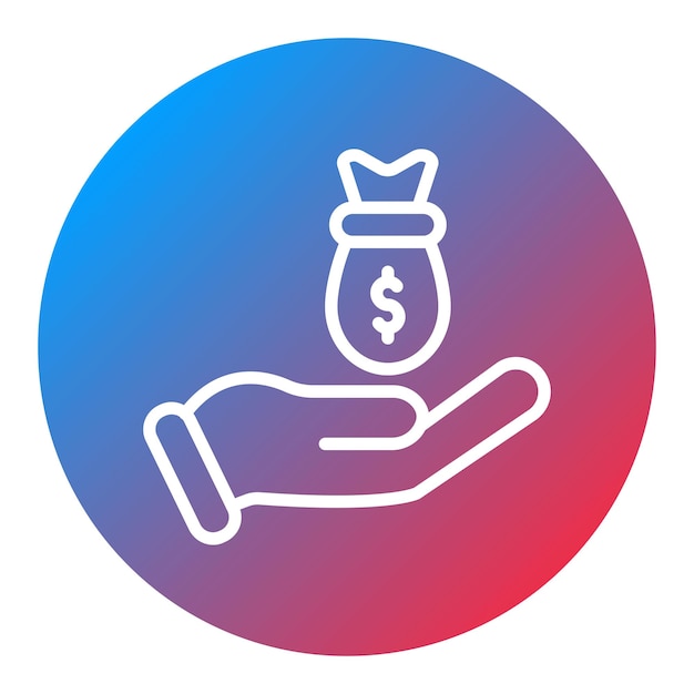 Imagen vectorial del icono de capital de riesgo Se puede utilizar para el crowdfunding