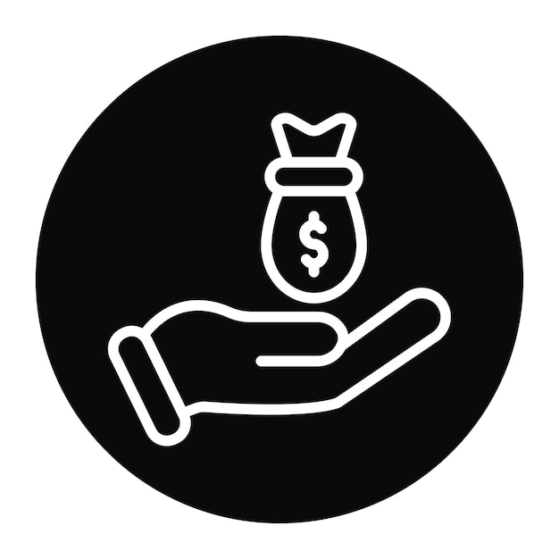 Imagen vectorial del icono de capital de riesgo Se puede utilizar para el crowdfunding