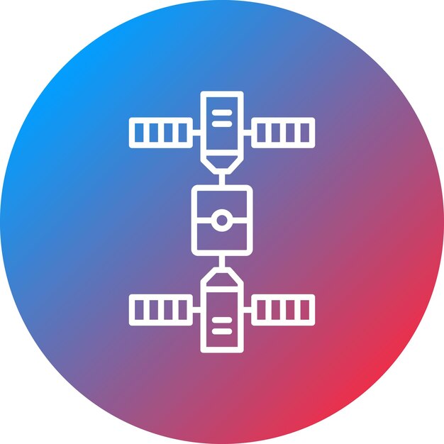 Imagen vectorial del icono de la cápsula espacial Se puede utilizar para la tecnología espacial