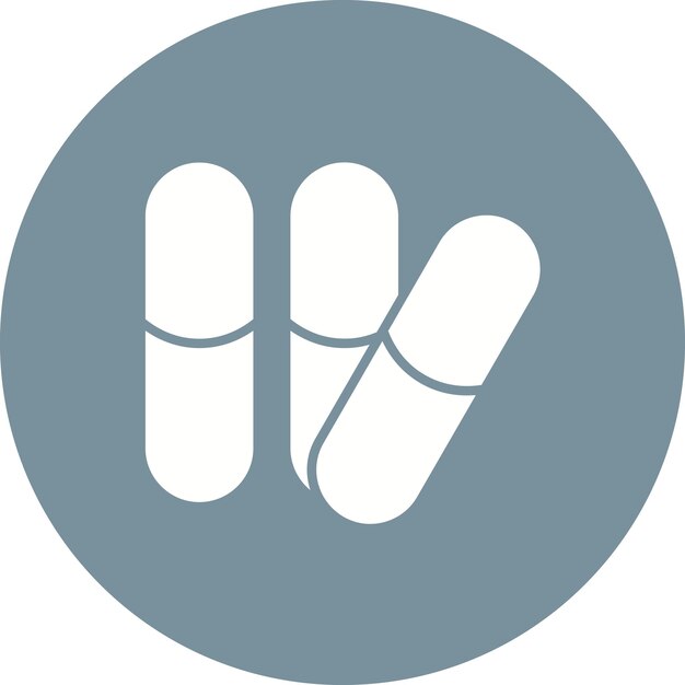 Imagen vectorial del icono de la cápsula Se puede utilizar para Farmacia
