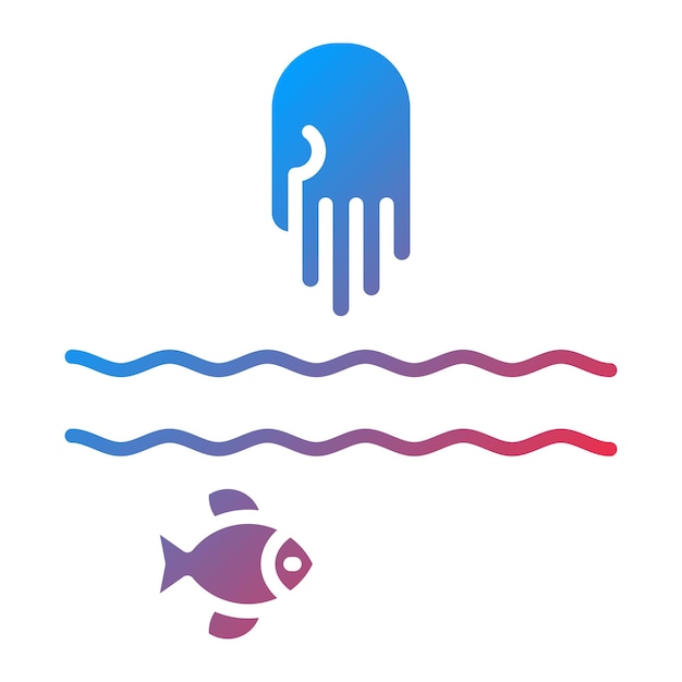 La imagen vectorial del icono de captura se puede utilizar para la pesca