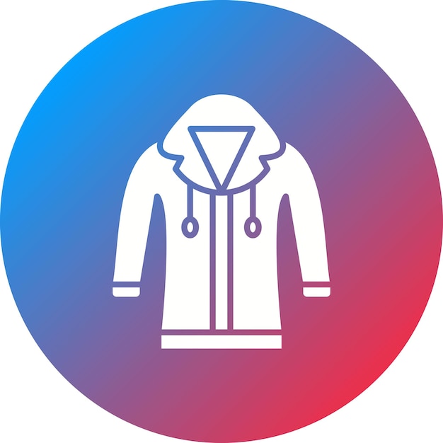 Imagen vectorial del icono de la capucha Se puede usar para ropa