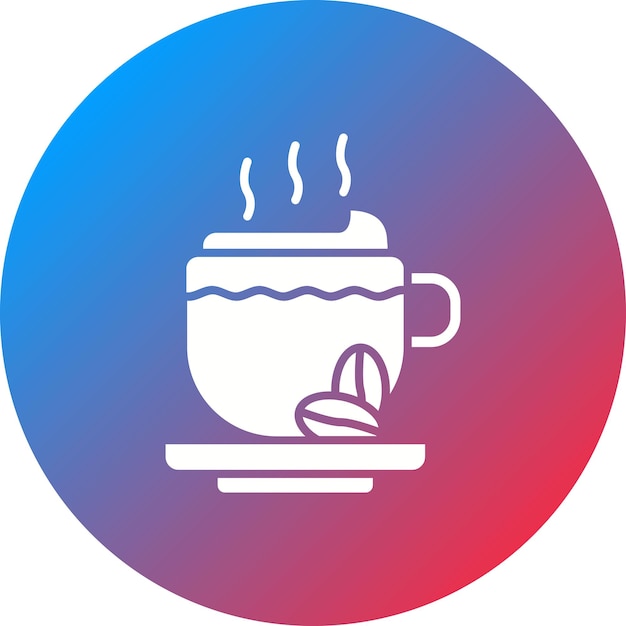 Imagen vectorial del icono del capuchino Se puede usar para bebidas