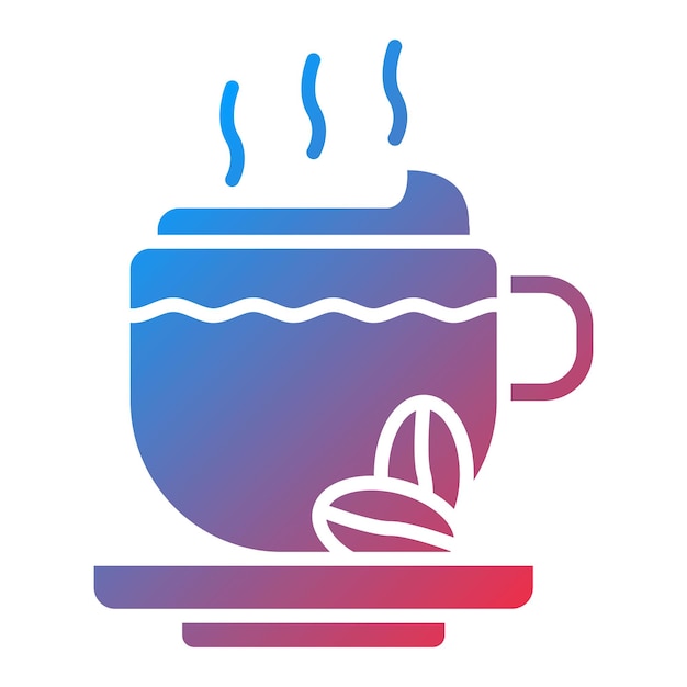 Imagen vectorial del icono del capuchino Se puede usar para bebidas
