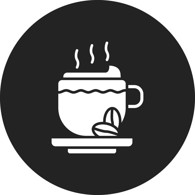 Imagen vectorial del icono del capuchino Se puede usar para bebidas