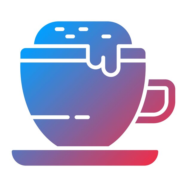 Imagen vectorial del icono del capuchino Se puede usar para Coffee Shop