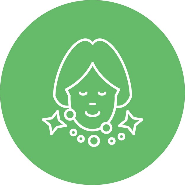 Imagen vectorial de icono de cara limpia Puede utilizarse para el cuidado de la piel