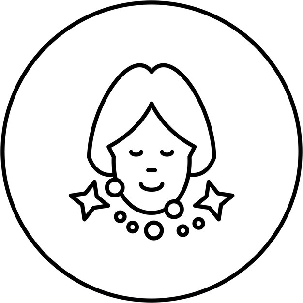 Imagen vectorial de icono de cara limpia Puede utilizarse para el cuidado de la piel